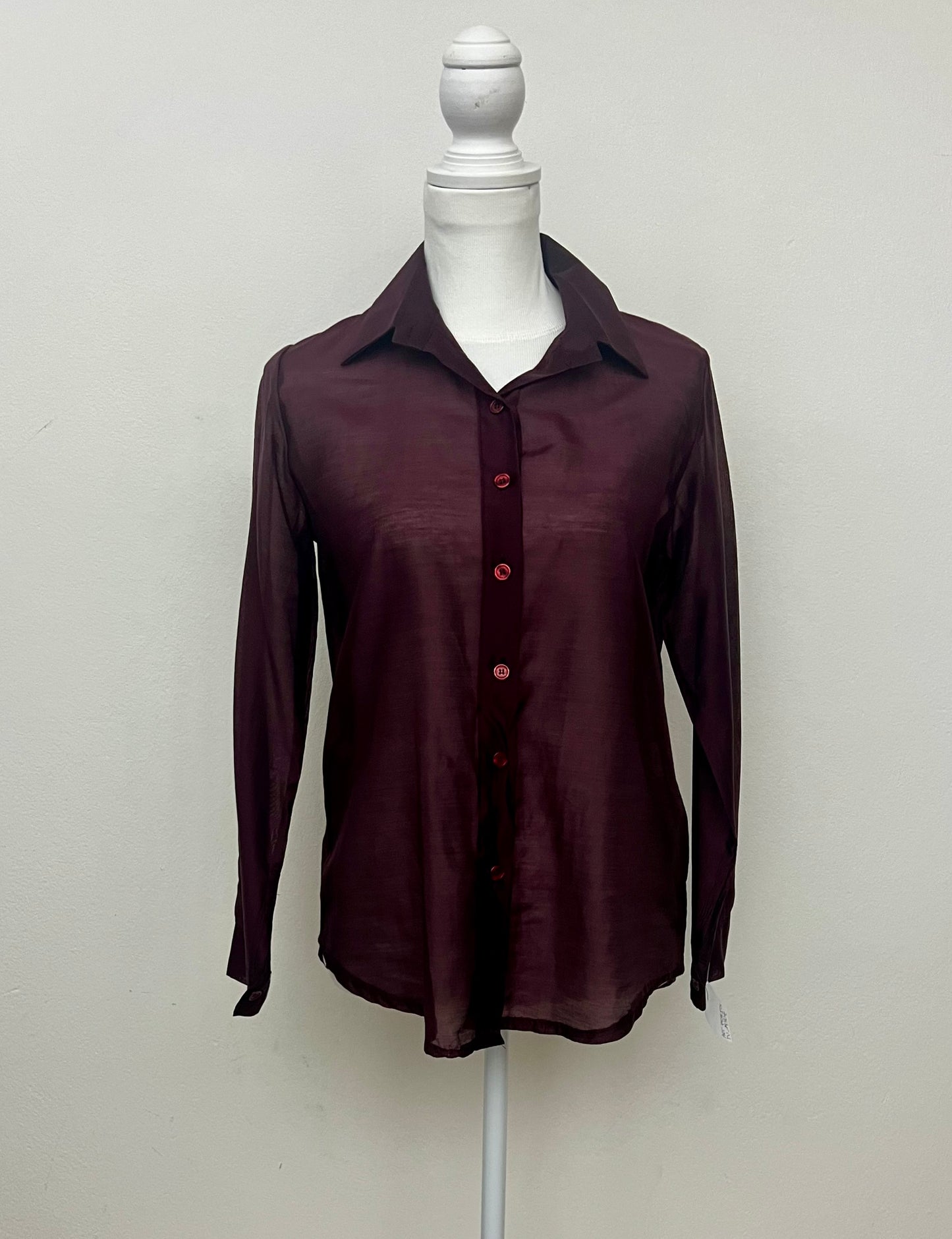 Camicia bordeaux