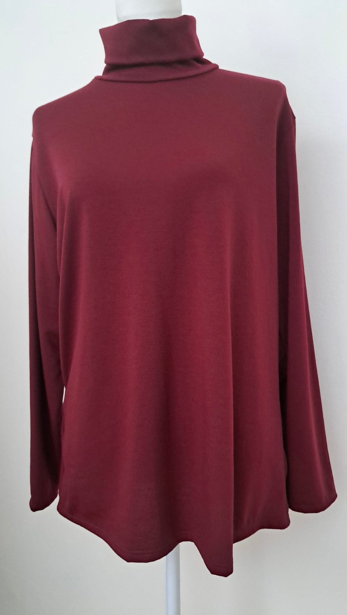 Basic collo alto bordeaux