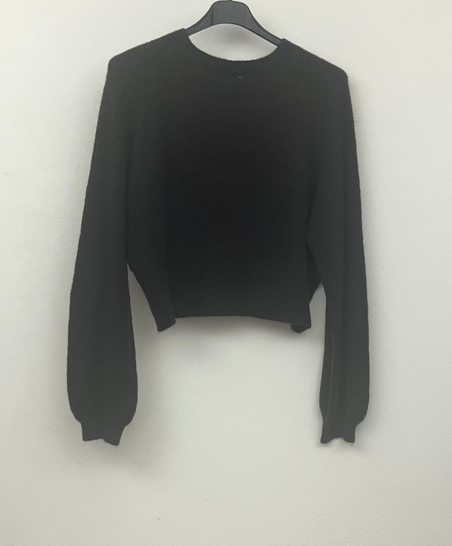 Pullover corto marrone