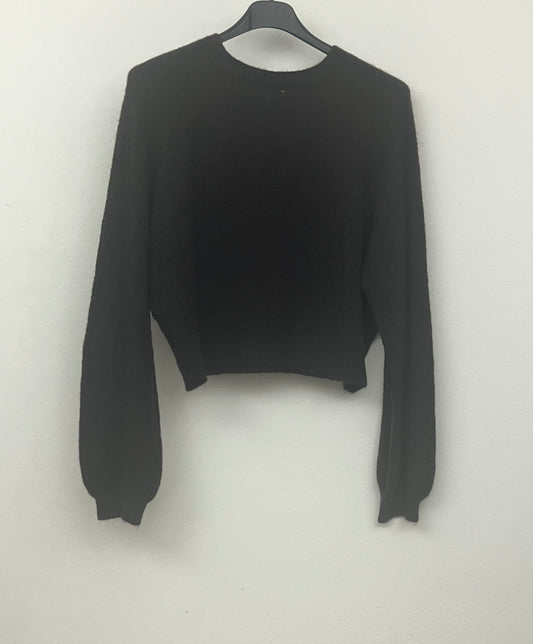 Pullover corto marrone