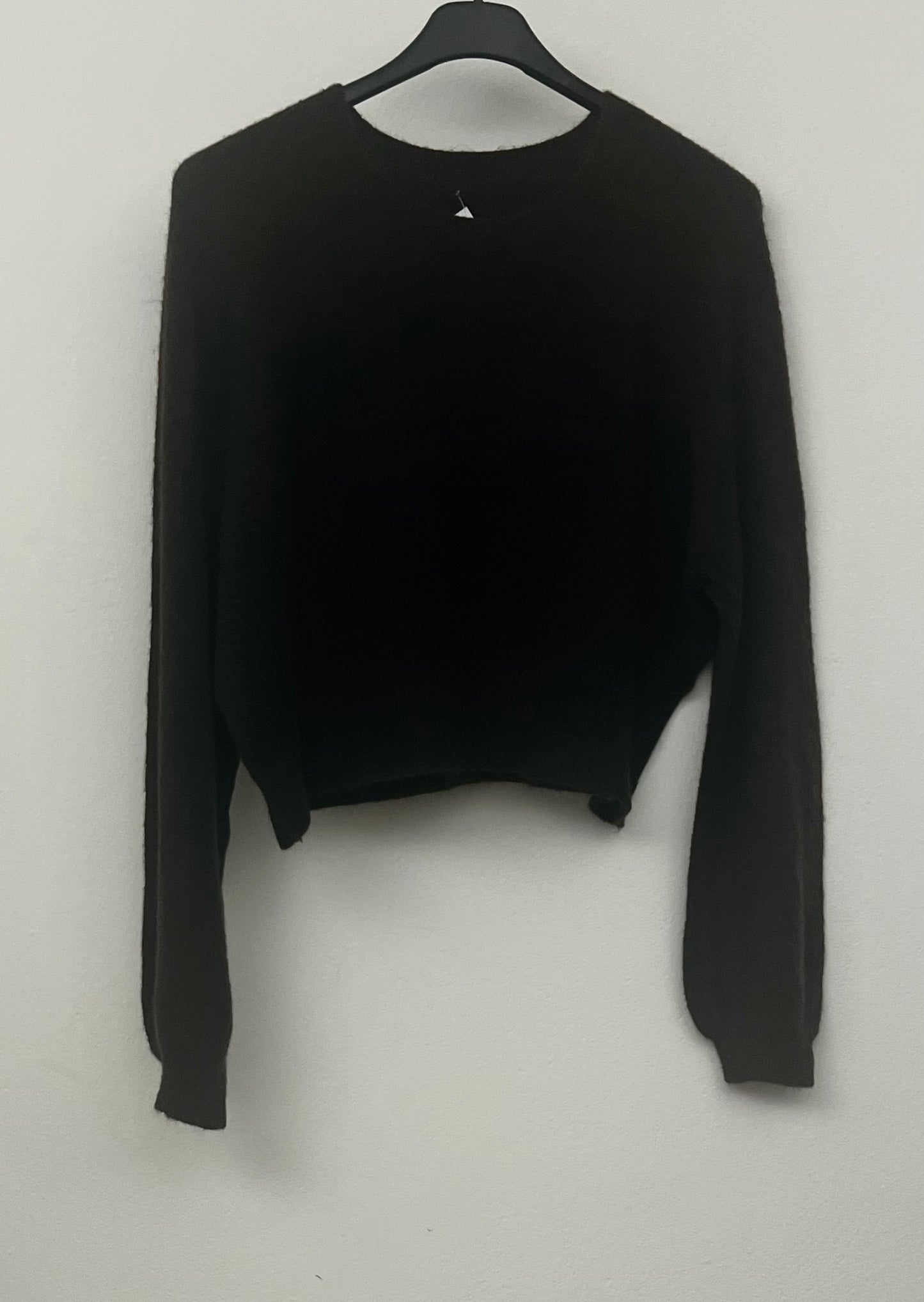 Pullover corto marrone