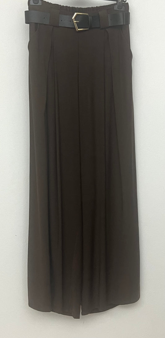 Pantalone palazzo marrone
