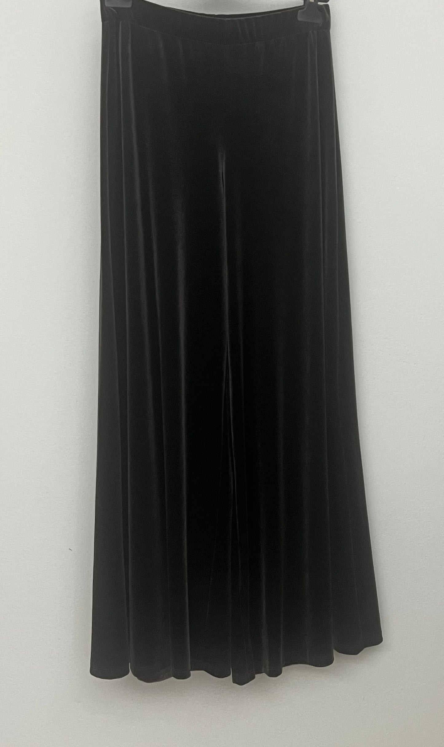 Pantalone palazzo marrone velluto