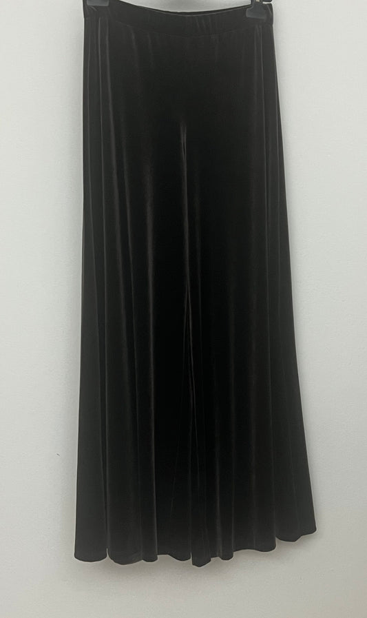Pantalone palazzo marrone velluto