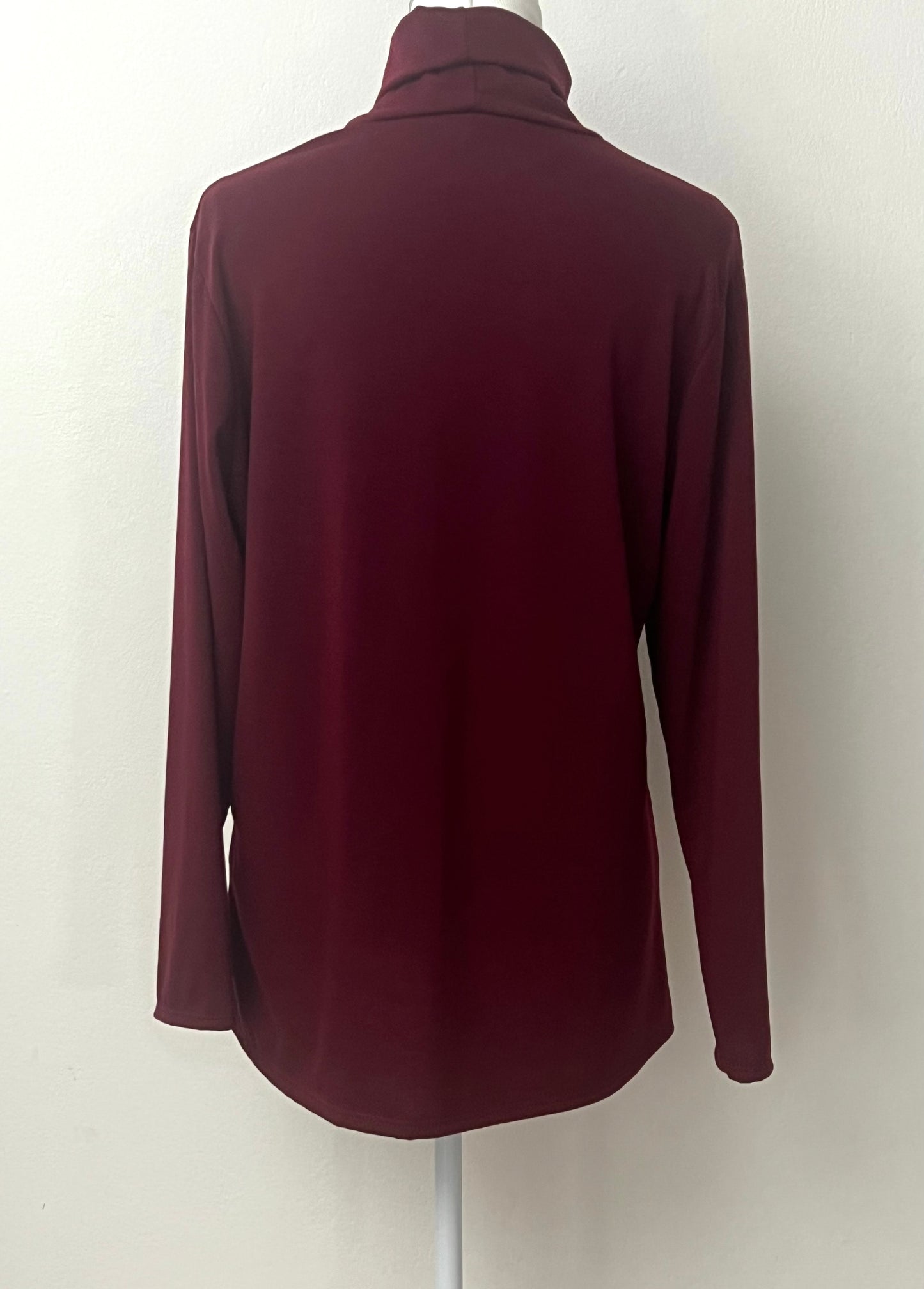Basic collo alto bordeaux