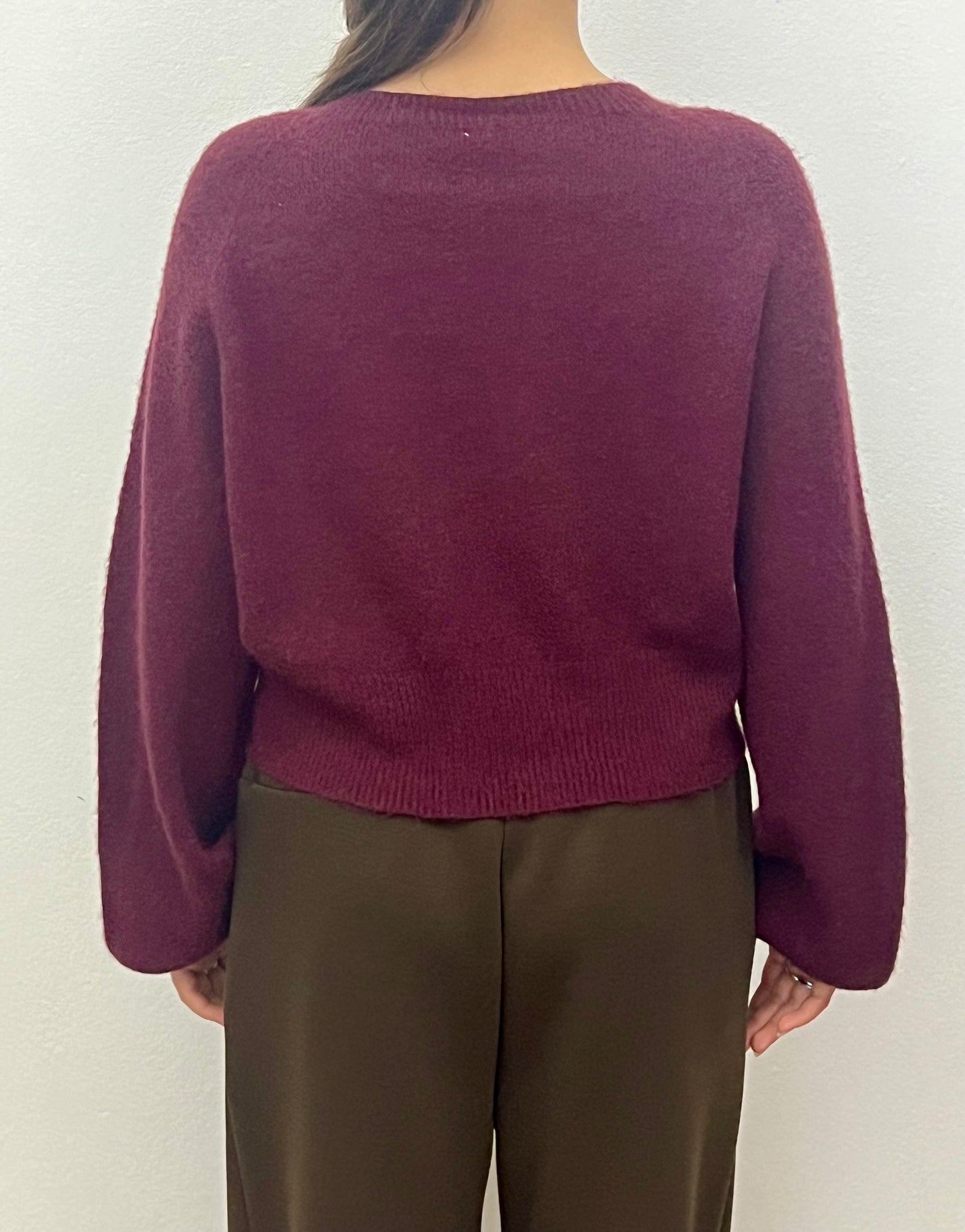 Pullover bordeaux one size