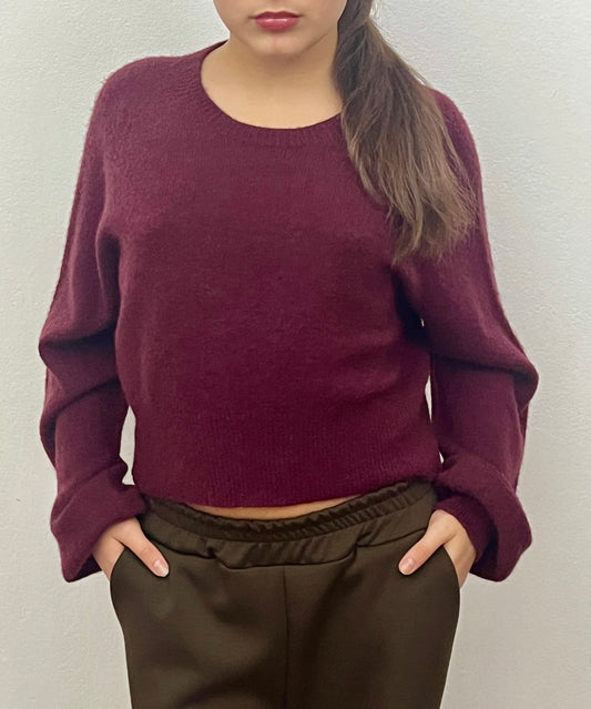 Pullover bordeaux one size
