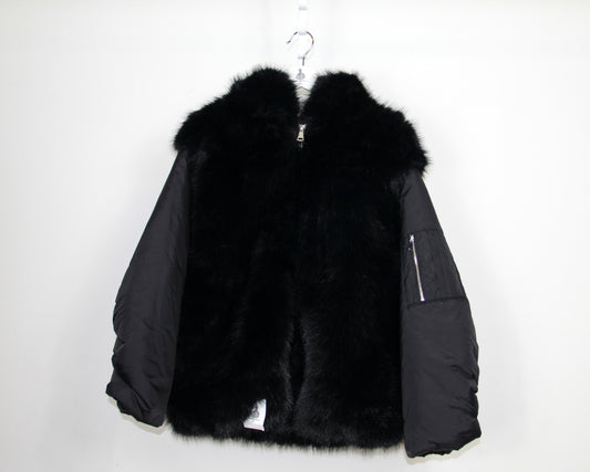 Ecofur Bomber con Cappuccio