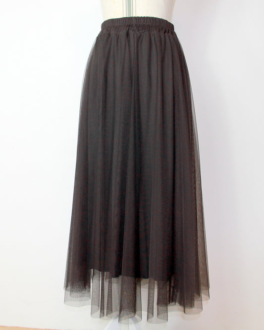 Gonna Tulle Marrone
