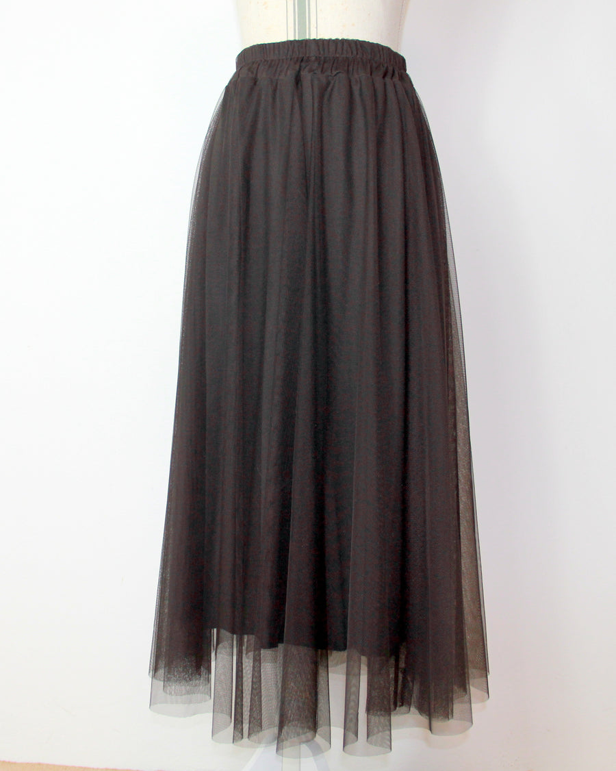 Gonna Tulle Marrone